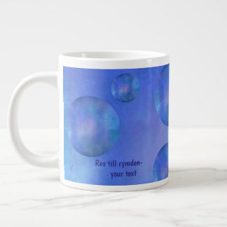 Caneca De Café Grande Personalized Galaxy Space Nebula Art - Custom text