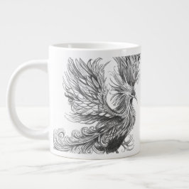 Caneca De Café Grande Personalized Mythological Phoenix Mug 