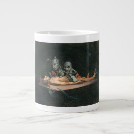Caneca De Café Grande Perto da morte, vendo espíritos Mau demônicos