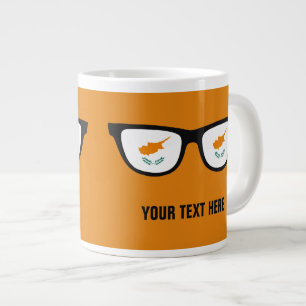 Caneca De Café Grande Perucas personalizadas do Cyprus Shades
