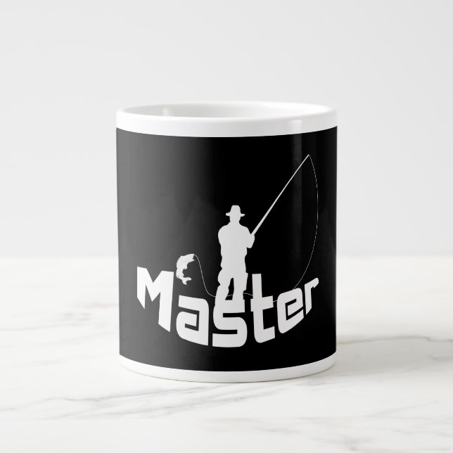 Caneca De Café Grande Pesca com mosca (Frente)