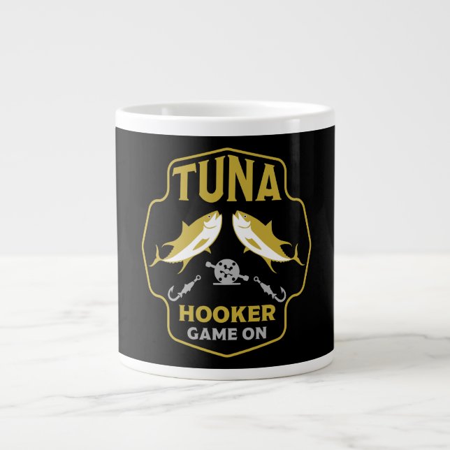 Caneca De Café Grande Pesca De Atum Viciada (Frente)