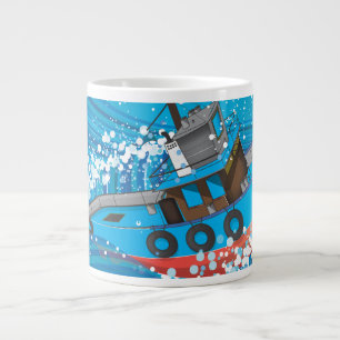 Caneca De Café Grande Pesca no oceano profundo