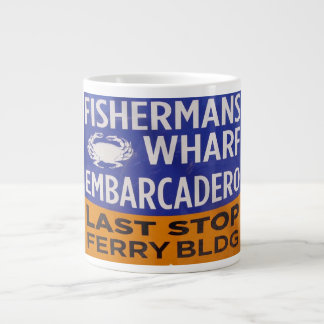 Caneca De Café Grande Pescador do Cais da Última Parada Jumbo Mug