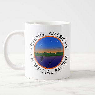 Caneca De Café Grande Pescar o Passado Não Oficial da América