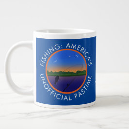 Caneca De Café Grande Pescar o Passado Não Oficial da América