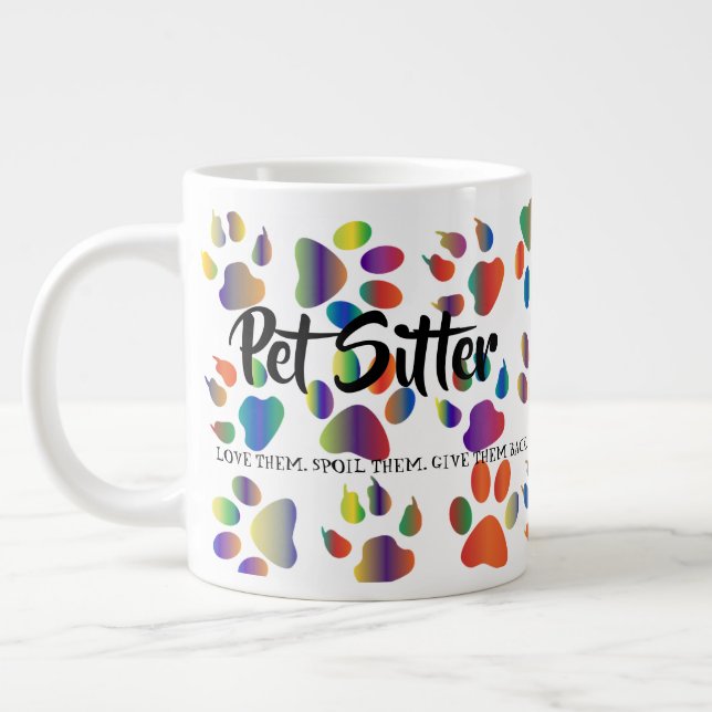 Caneca De Café Grande Pet Sitter (Esquerda)