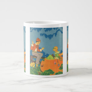 Caneca De Café Grande Peter Peter Comedor de Abóbora, Rima Infantil Vint
