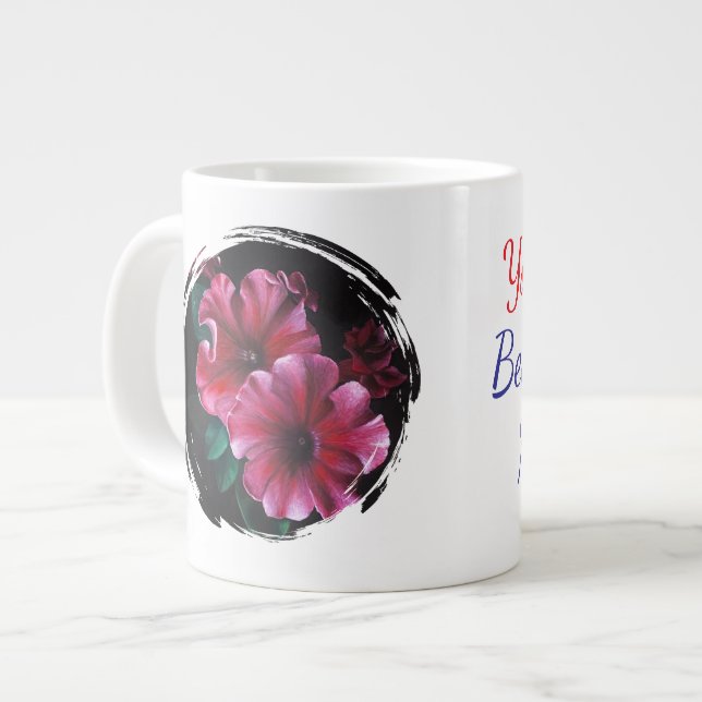 Caneca De Café Grande petúnia você é a melhor parte da minha vida (Frente Esquerda)