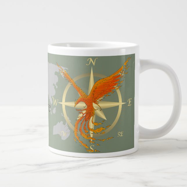 Caneca De Café Grande Phoenix Jumbo Mug (Direita)