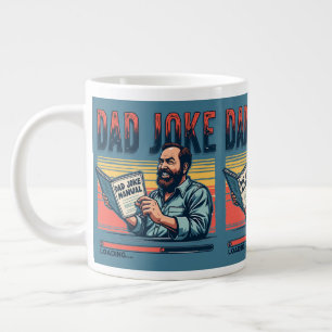 Caneca De Café Grande Piada Engraçada Pai Retro Humor Vintage Estética