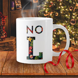Caneca De Café Grande Piada "Sem R" Personalizada de Natal