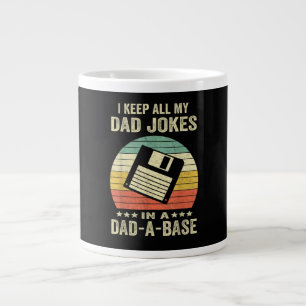 Caneca De Café Grande Piadas engraçadas de pai em dad-a-Base