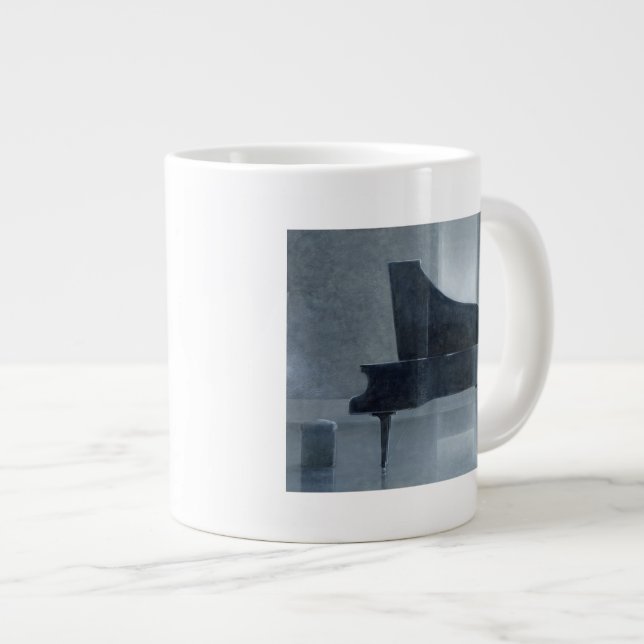 Caneca De Café Grande piano preto 2004 (Frente Esquerda)