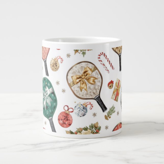 Caneca De Café Grande Pickleball Natal com Remo  (Frente)