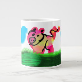 Caneca De Café Grande Pig spring 