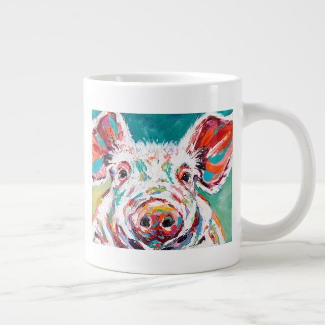 Caneca De Café Grande Piggy (Direita)