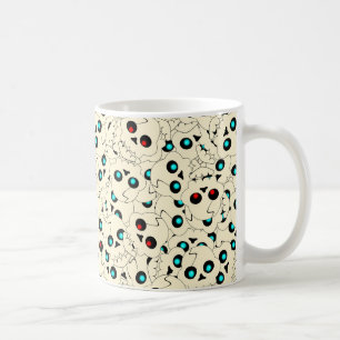 Caneca De Café Grande pilha de crânios.