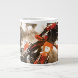 Caneca De Café Grande Piloto de Motocross