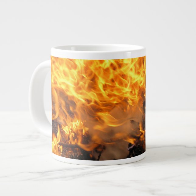 Caneca De Café Grande Pincel de gravação (Frente Esquerda)
