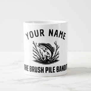 Caneca De Café Grande Pincel Personalizado Caçador de Robalo
