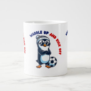 Caneca De Café Grande Pingueiro de desenho animado legal
