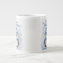 Caneca De Café Grande "Pinguim Bonito"