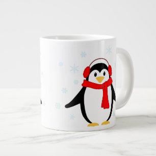 Caneca De Café Grande Pinguim Inverno