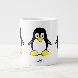 Caneca De Café Grande Pinguins de café, bonitos e personalizados