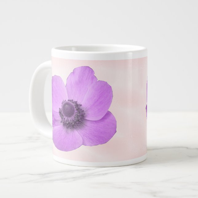 Caneca De Café Grande Pink Anemone Mug (Frente Esquerda)