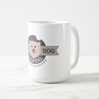 Caneca de Café Grande Pink Dog Digital