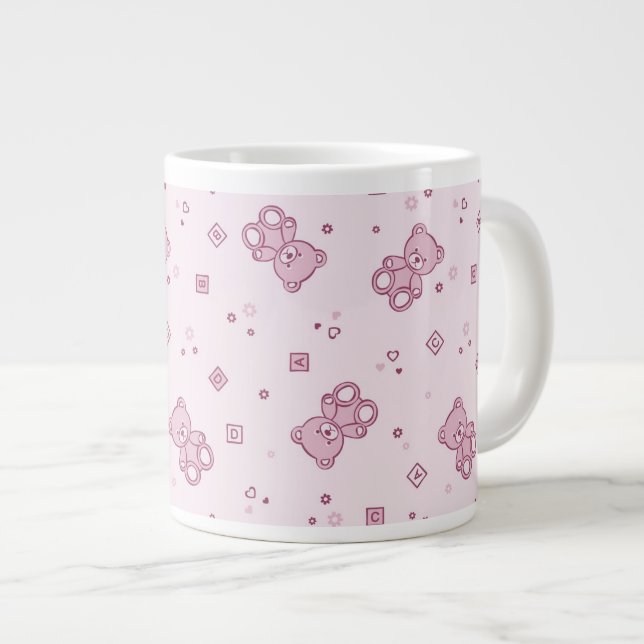 Caneca De Café Grande Pink Pink (Frente Esquerda)