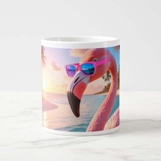 Caneca De Café Grande PINK THINKER - Flamingo PINK (Frente)