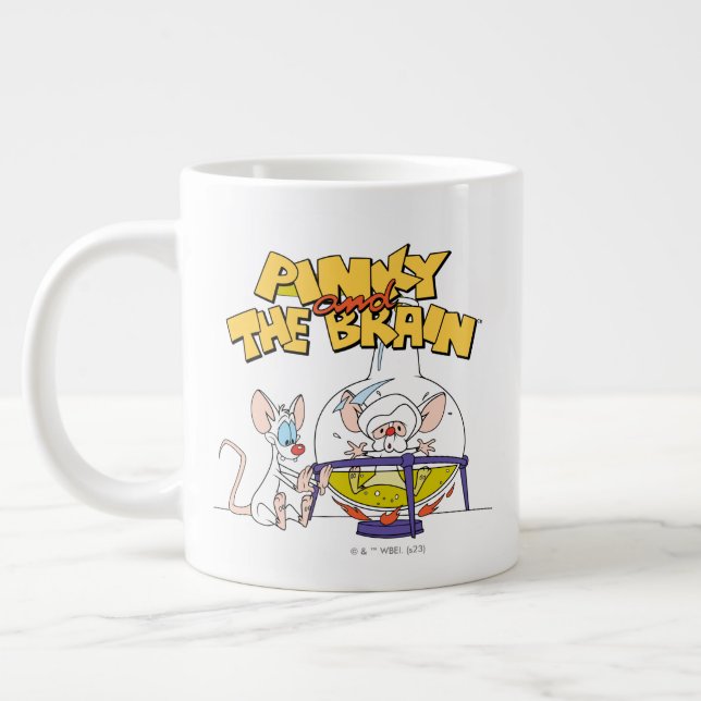 Caneca De Café Grande Pinky e o Cérebro | Ciências laboratoriais (Esquerda)