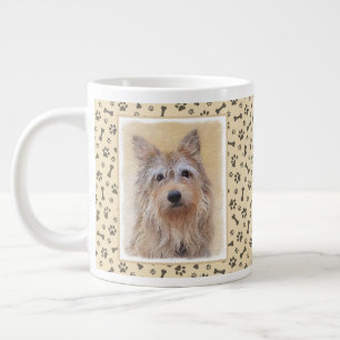 Caneca De Café Grande Pintura de Berger Picard - Arte de Cachorro Origin
