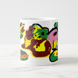 Caneca De Café Grande Pintura de peru
