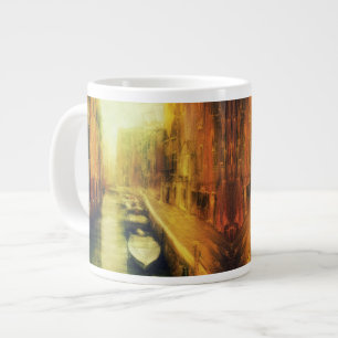 Caneca De Café Grande Pintura do Canal de Veneza