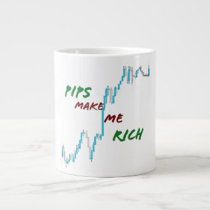 Caneca De Café Grande Pipes me fazem rico