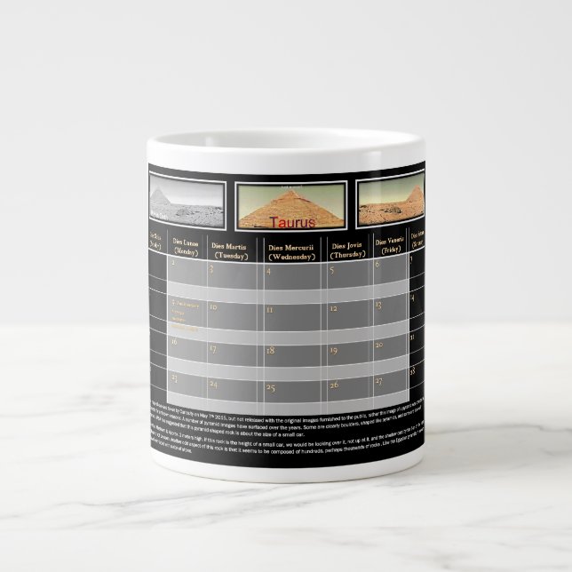 Caneca De Café Grande Pirâmide de Mar (Frente)