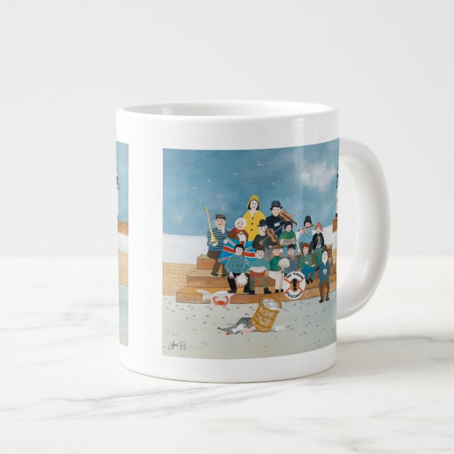 Caneca De Café Grande Piratas idosos de Penzance (Frente Esquerda)