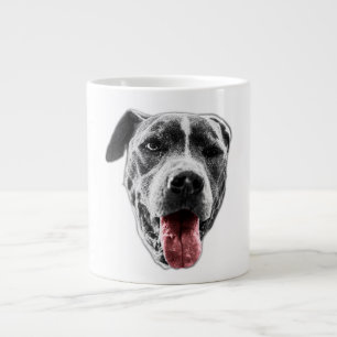 Caneca De Café Grande Piscar os olhos e Suspensão de Língua Vermelha — F