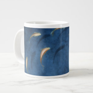 Caneca De Café Grande Piscina do peixe dourado