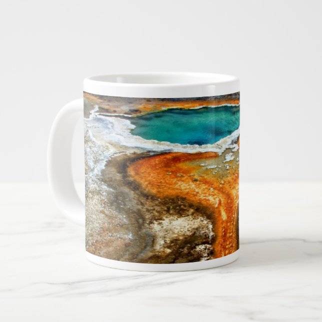 Caneca De Café Grande Piscina térmica de Yellowstone (Frente Esquerda)