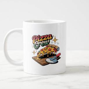Caneca De Café Grande Pizza Crew