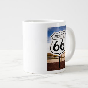 Caneca De Café Grande Placa de sinalização da Rota 66, Arizona