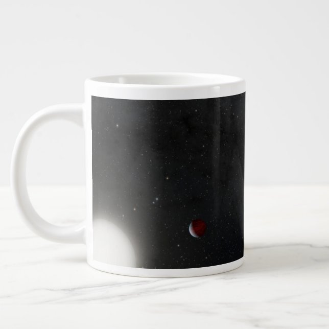 Caneca De Café Grande Planetas Orbitando A Epic Estrela Semelhante Ao So (Esquerda)