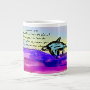 Caneca De Café Grande plano de jesus