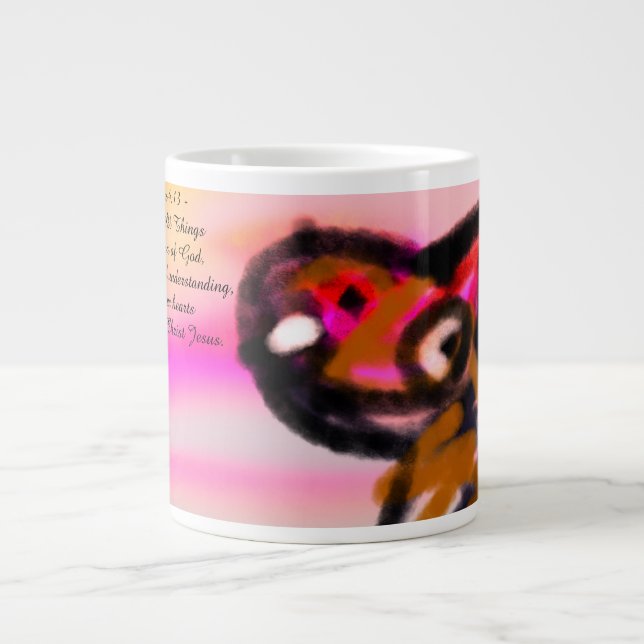 Caneca De Café Grande plano de jesus (Frente)