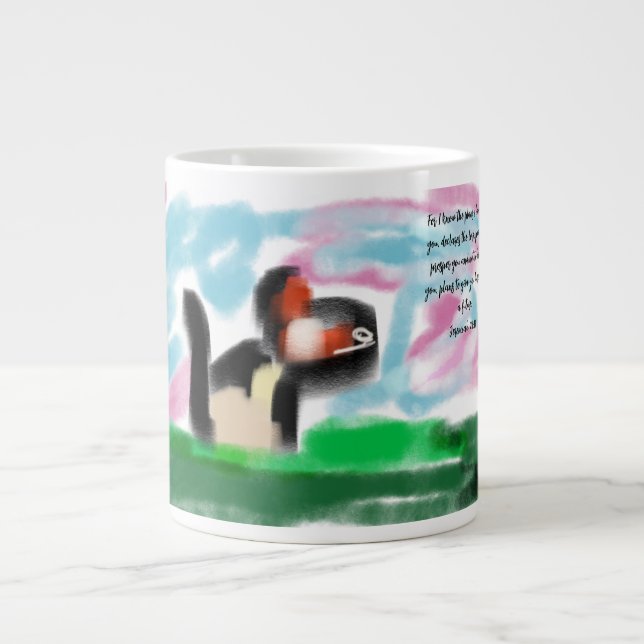 Caneca De Café Grande plano de Jesus (Frente)