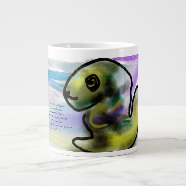 Caneca De Café Grande plano de Jesus (Frente)